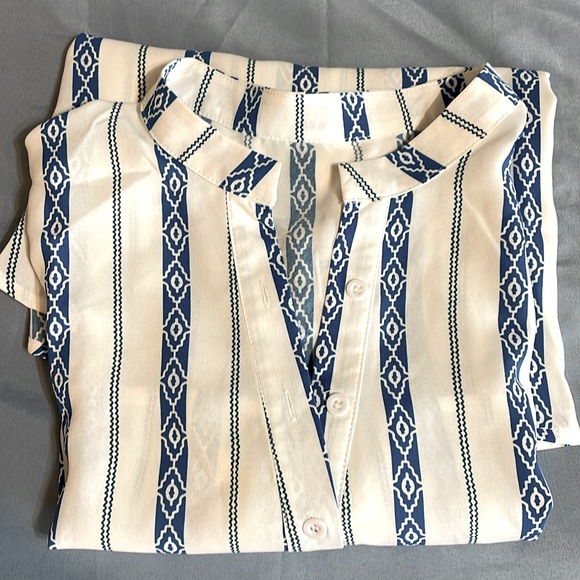 NWOT Women's V Neck Button Down Loose Casual Top Size Large, NWOT - Picture 11 of 11